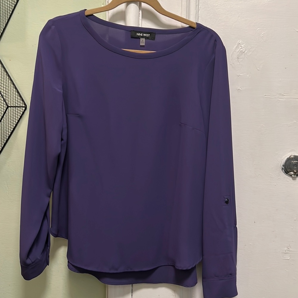 Nine West purple blouse Size:M